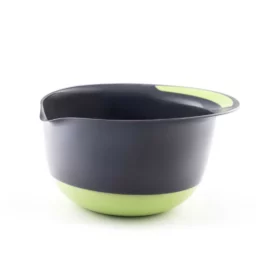 ظرف دایره ای ته گرد رنگ سبز لبه بلند برون پایه