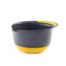 ظرف دایره ای ته گرد دو رنگ زرد مشکی