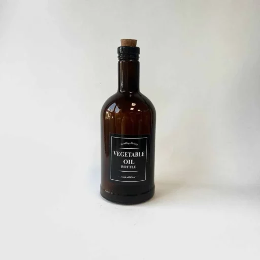 بطری قهوه ای استوانه کوتاه