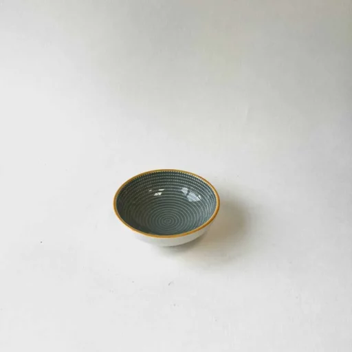 سس خوری کاسه گلدار مربعی سایز کوچک رنگ سبز