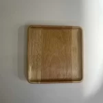 بشقاب طرح چوب مربعی 18 سانت