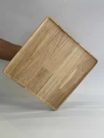 بشقاب طرح چوب مربعی 22 سانت
