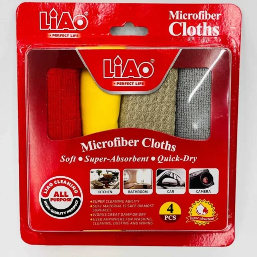 بسته 4 عددی دستمال میکروفایبر