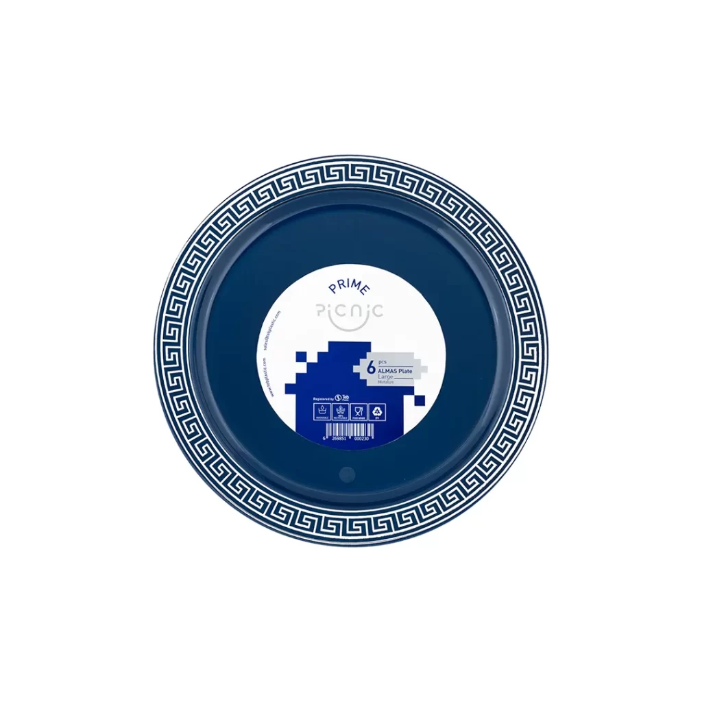 بشقاب و پیش دستی الماس ورساچه متالیک - پیکنیک پرایم