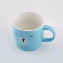 ماگ طرح خرس رنگ ابی