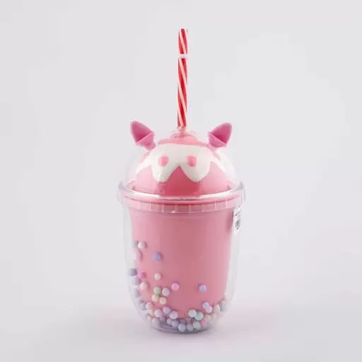 ماگ طرح اسموتی رنگ صورتی