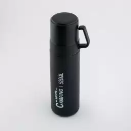 فلاسک مدل قلمی رنگ مشکی فنجان دار