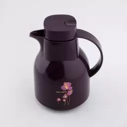 فلاسک مدل شیشه دار رنگ مشکی درب دار