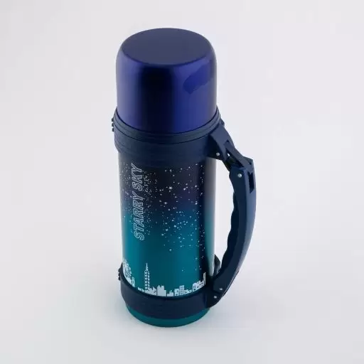 فلاسک طرح 1.3 لیتری رنگ ابی روشن