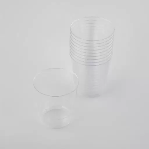 لیوان الماس شفاف بسته 10 عددی - پیکنیک