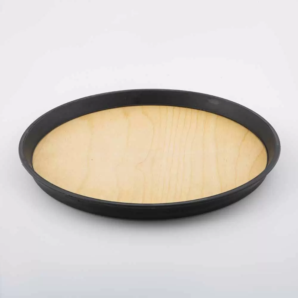 سینی طرح کف چوب دایره ای