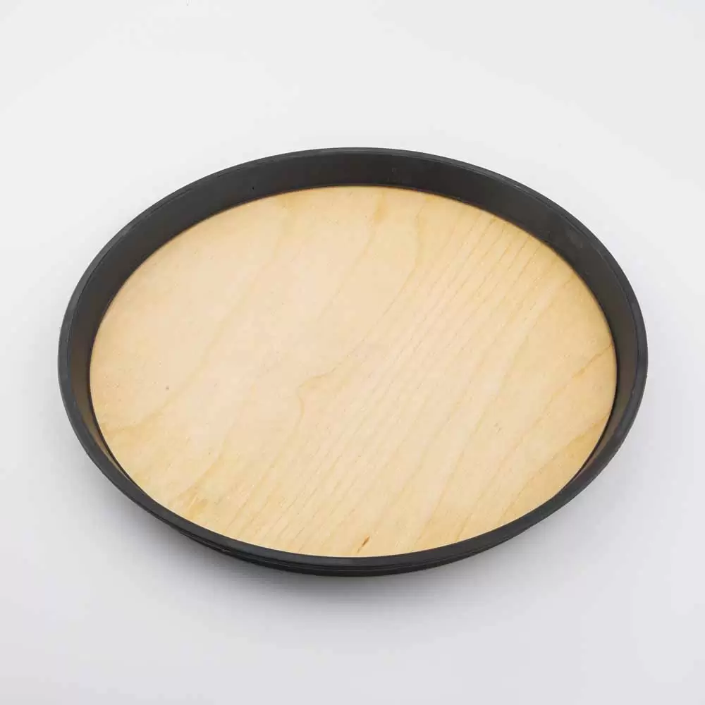 سینی کف چوب مدل دایره ای