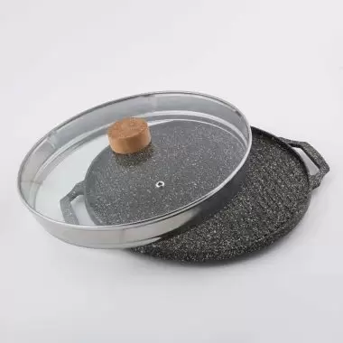 تابه گریل چدن در دار رده دار