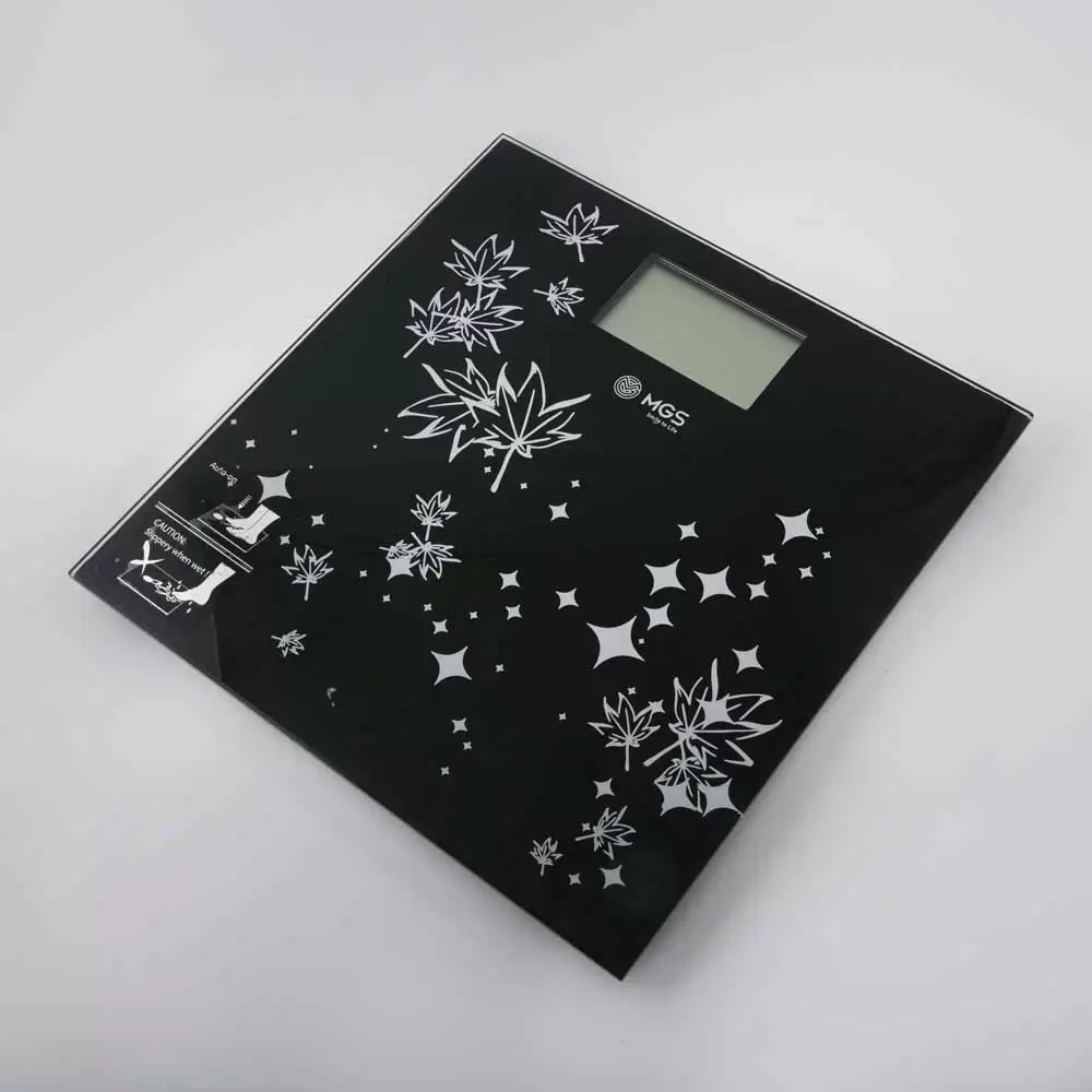 ترازو مشکی شیشه ای بزرگ