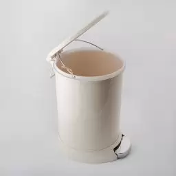سطل گرد سایز متوسط رنگ کرم
