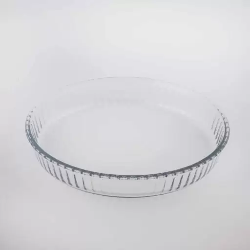 ظرف پیتزا خوری مدل شیشه ای دایره ای