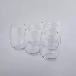 لیوان شیشه ای طرح نیمه