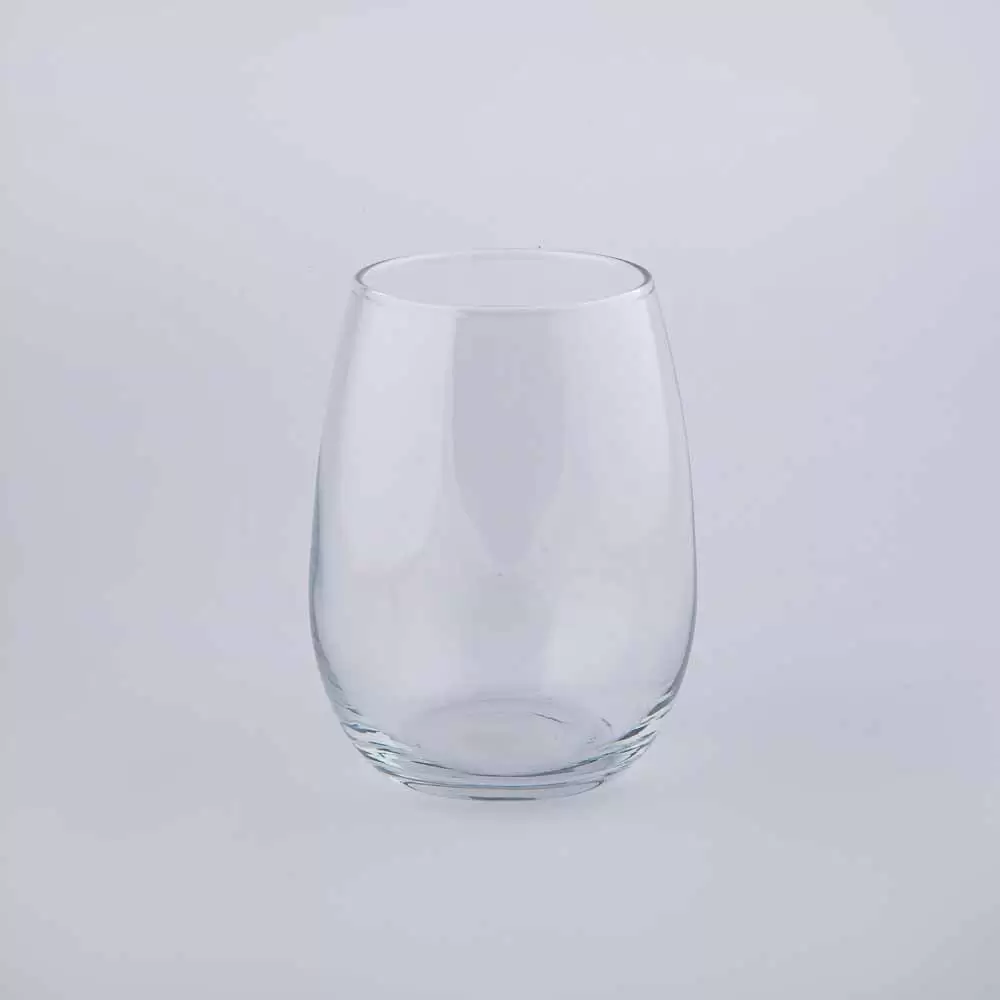 لیوان شیشه ای مدل نیمه