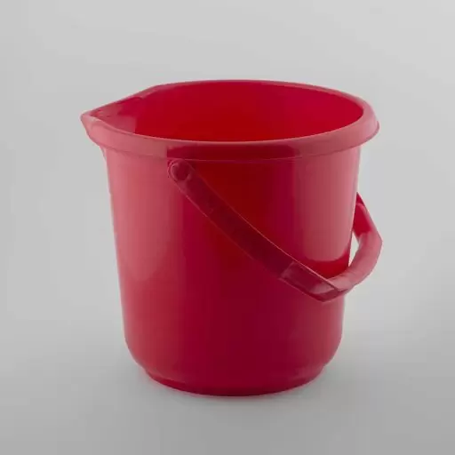 سطل گرد قرمز