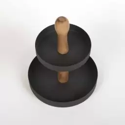 استند مدل دو طبقه رنگ مشکی