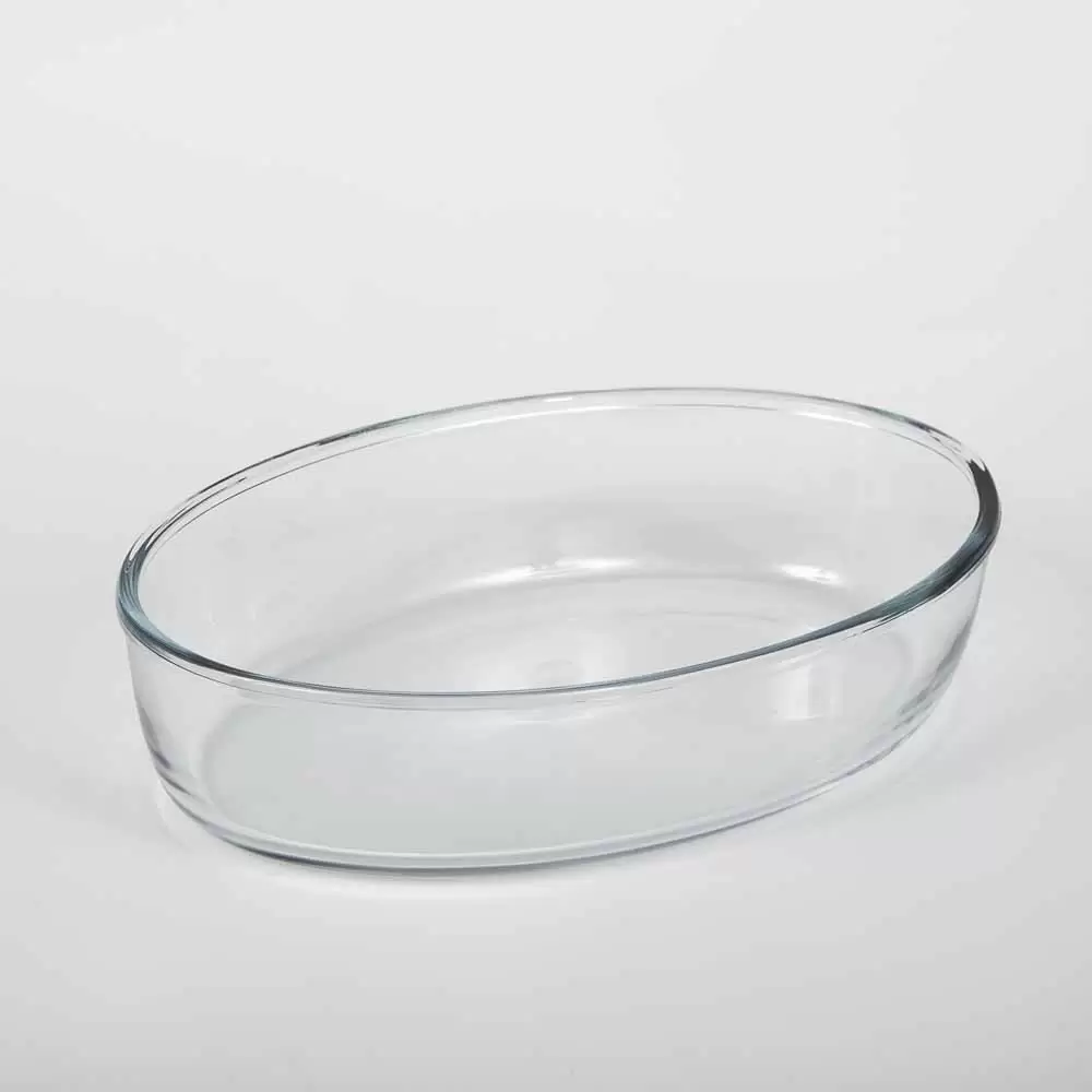 تابه بیضی کوچک شیشه ای