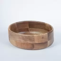 کاسه طرح چوبی بیضی شکل