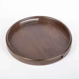 سینی گردویی چوبی دسته دار