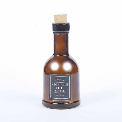 بطری قهوه ای درب دار سایز کوچک