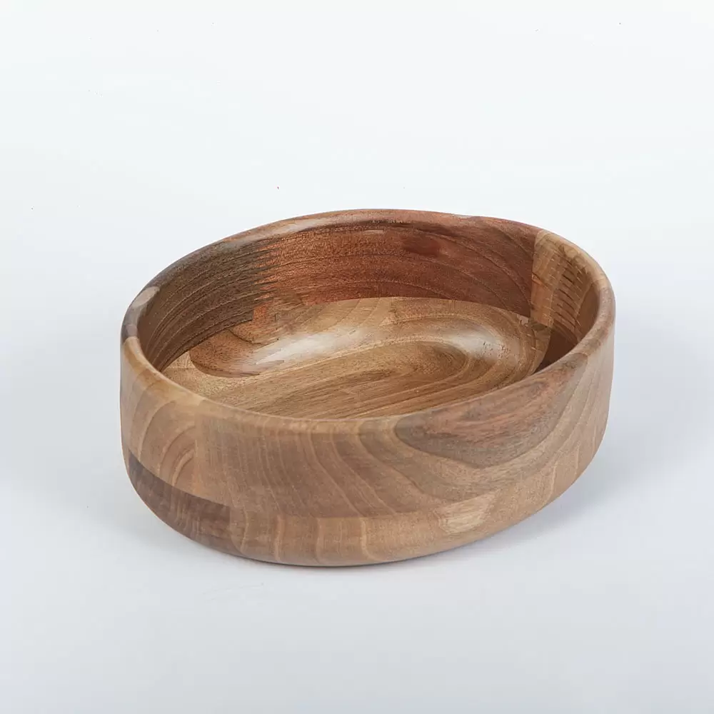 کاسه بیضی سایز 17 چوبی