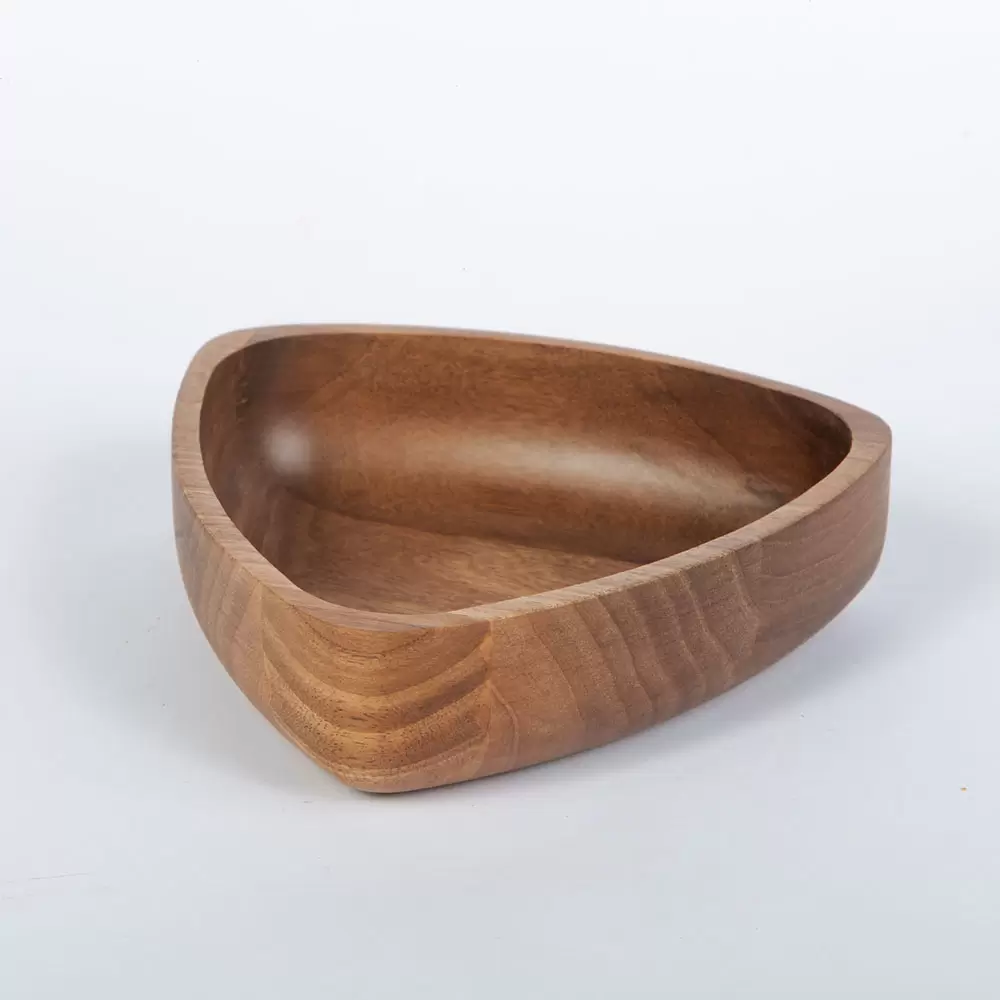 کاسه مکعب مثلثی مدل چوبی