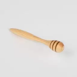 قاشق عسل خوری راه راه طرح چوبی