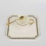 ماگ زیره دار بزرگ دور قهوه ای
