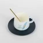 دسر خوری زیر مشکی طرح پر