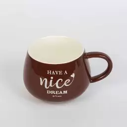 ماگ سرامیکی رنگ شکلاتی