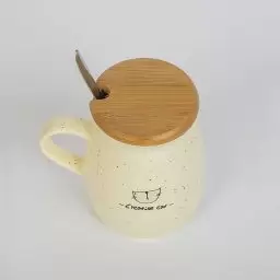ماگ طرح گربه همراه با قاشق