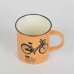 ماگ دوچرخه رنگ نارنجی