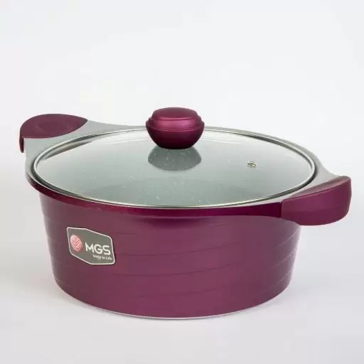 قابلمه رنگ بادمجونی سایز 28