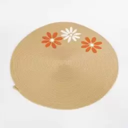 رانر 50 سانت رنگ شکلاتی گل دار