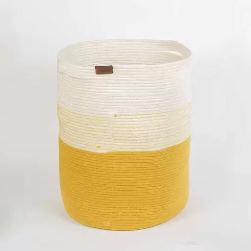 سبد رخت چرک رنگ زرد