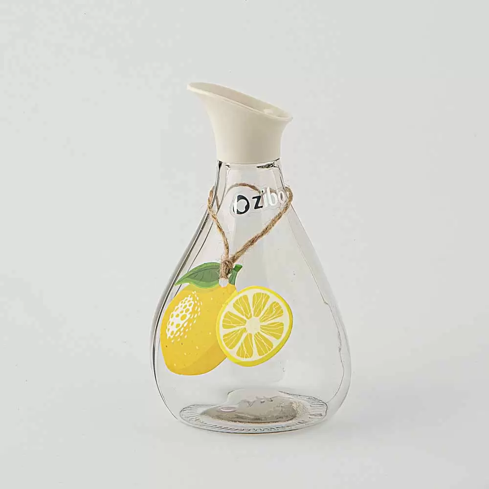 ابلیمو خوری مدل شیشه ای رنگ بژ سایز 3