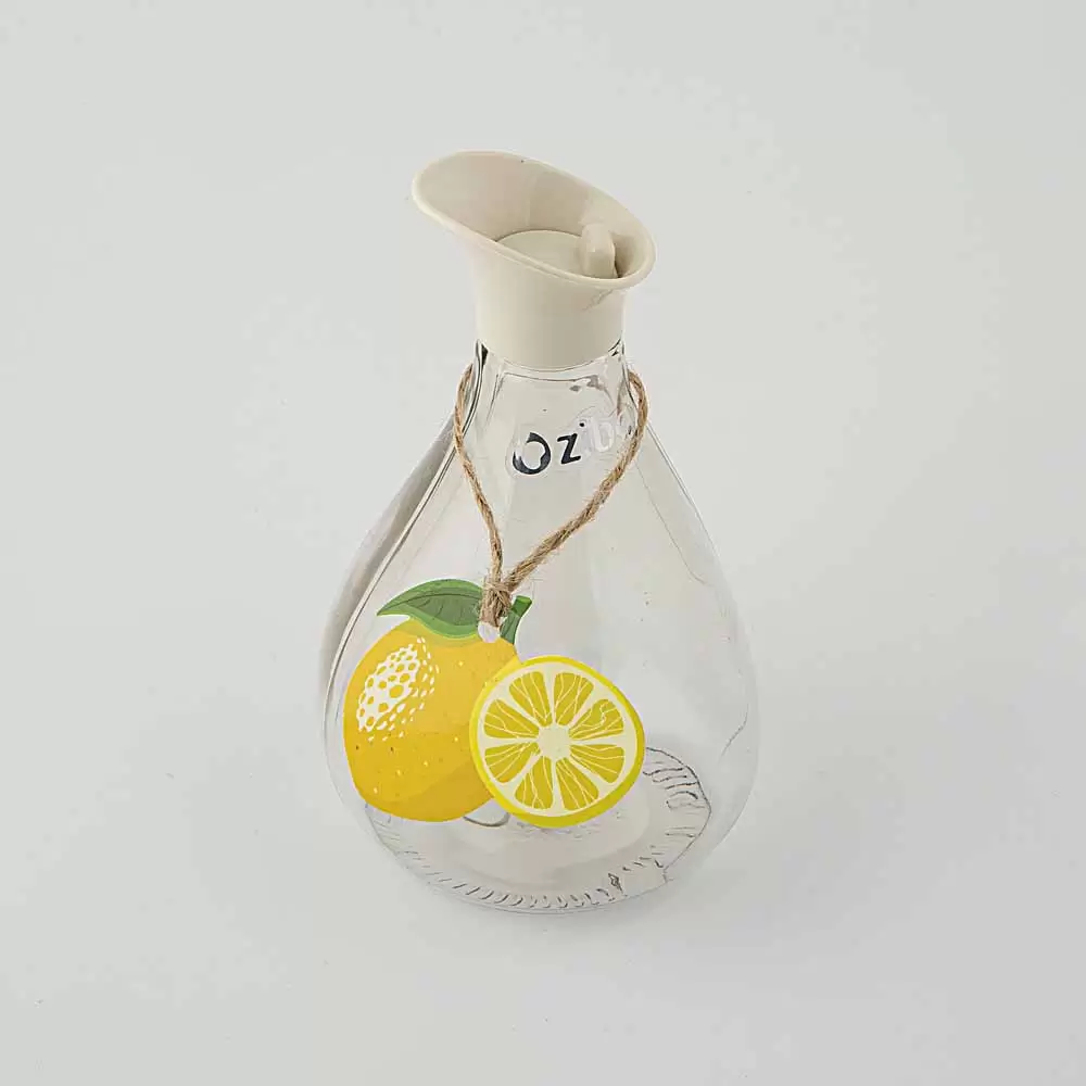 ابلیمو خوری شیشه ای رنگ بژ سایز 3