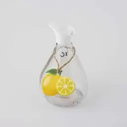 ابلیمو خوری شیشه ای رنگ سفید