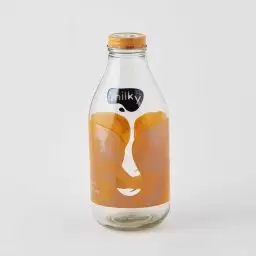 بطری شیر نوستالژی رنگ نارنجی