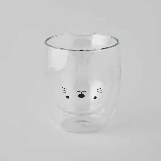 ماگ پیرکس دوجداره طرح خرس