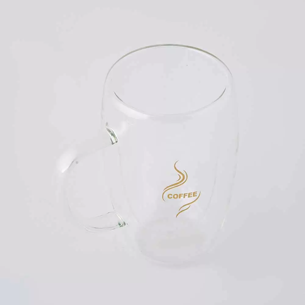 ماگ دو جداره دسته دار