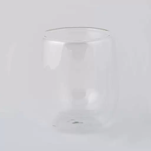 ماگ دایره ای بدون دسته شیشه ای