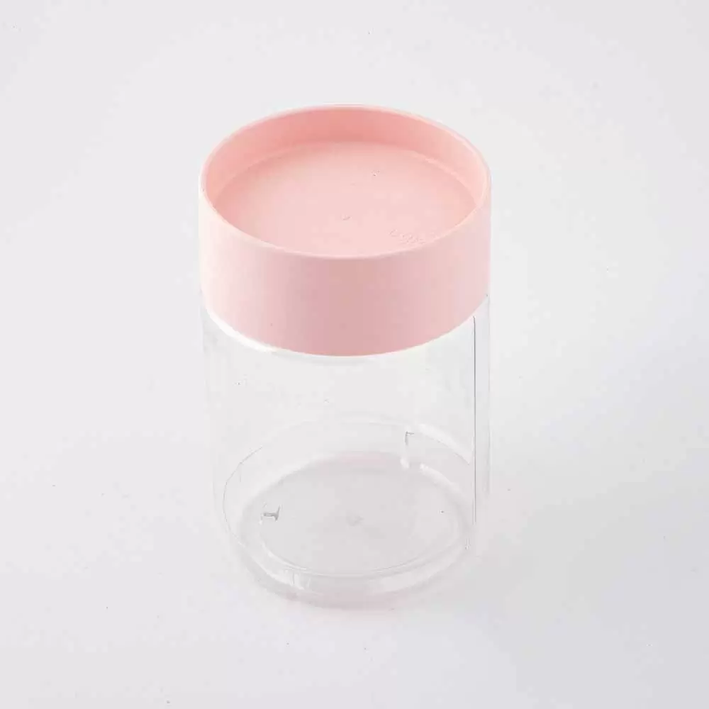 ظرف طلقی سایز متوسط رنگ گلبهی