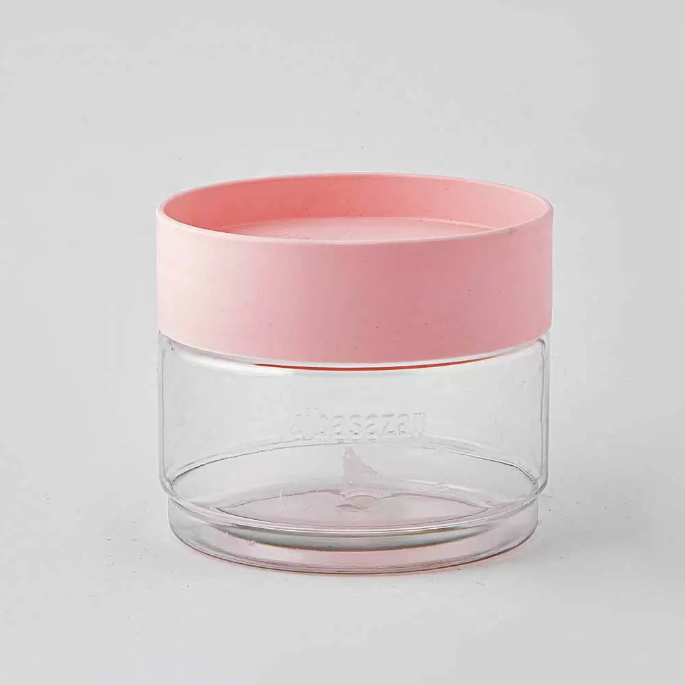 ظرف در دار رنگ گلبهی