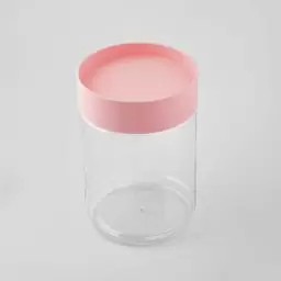 ظرف استوانه در دار صورتی