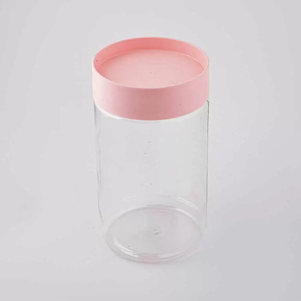 ظرف طلقی اندازه متوسط رنگ گلبهی